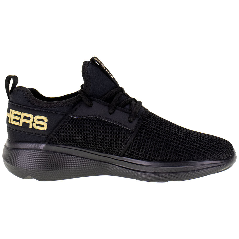 Tenis Feminino Go Run Fast Valor Skechers 15103 PRETO cloviscalcados