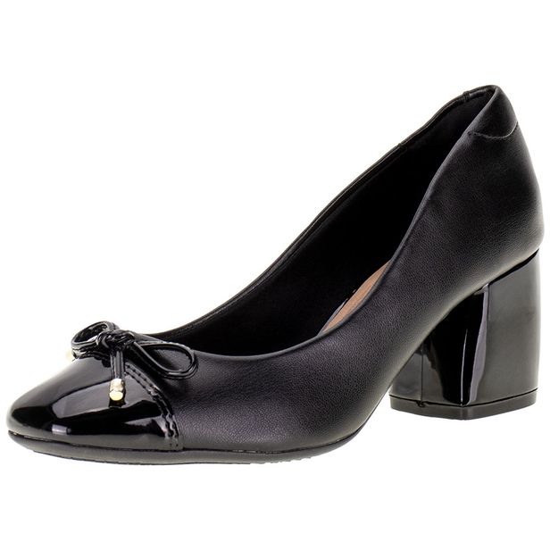 Sapato Feminino Salto Grosso Beira Rio - 4304102 PRETO 35