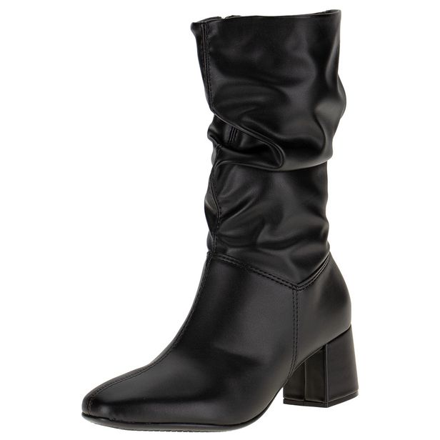 Bota Feminina Cano Médio Beira Rio - 9076102 PRETO