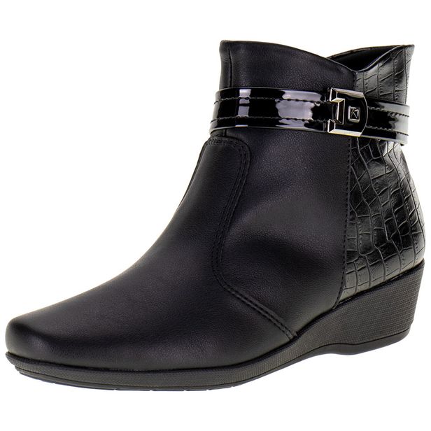 Bota Feminina Cano Baixo Piccadilly - 143194 PRETO 34
