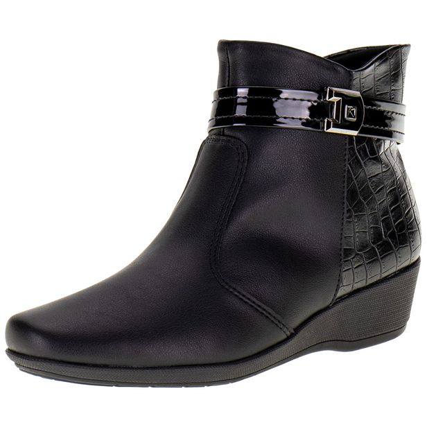 Bota Feminina Cano Baixo Piccadilly - 143194 PRETO 35