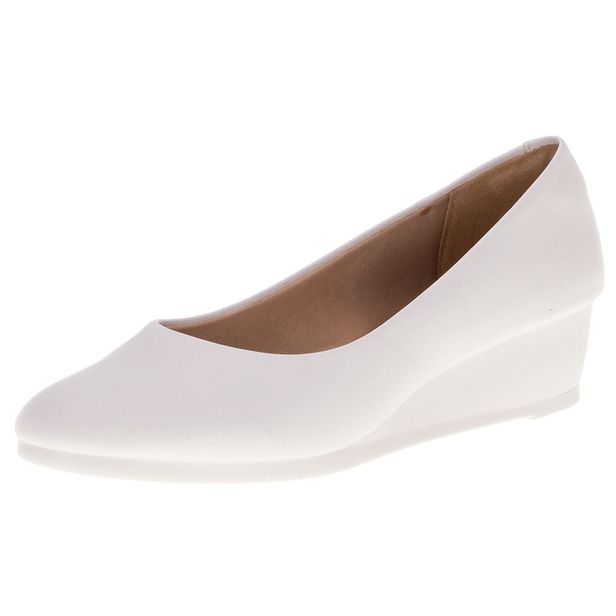 Sapato Feminino Anabela Via Scarpa - 153215871 BRANCO 38