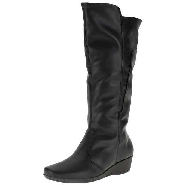 Bota Feminina Cano Alto Piccadilly - 143198 PRETO 34