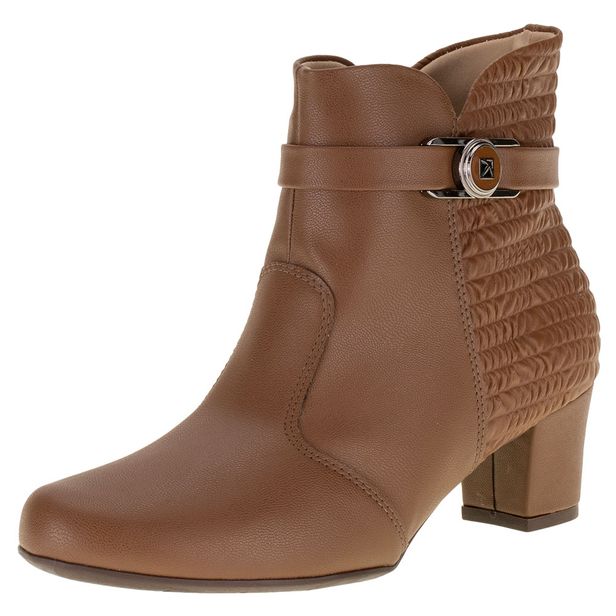 Bota Feminina Cano Baixo Piccadilly - 110146 CAMEL 35