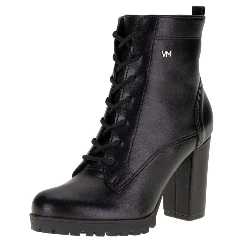 Bota Feminina Coturno Via Marte 234601 PRETO cloviscalcados