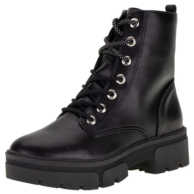 Bota Feminina Coturno Via Marte - 233308 PRETO 34