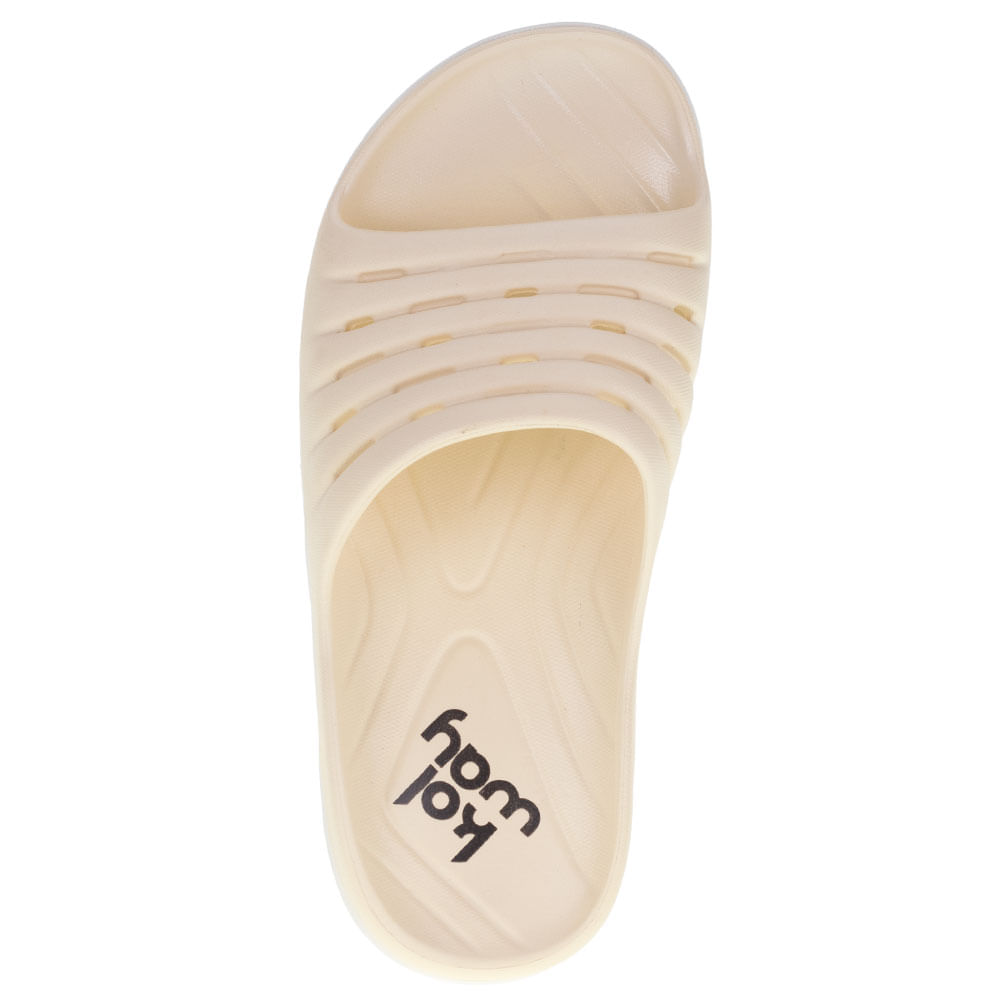 Chinelo Slide Nuvem Kolway KW131 NATURAL cloviscalcados