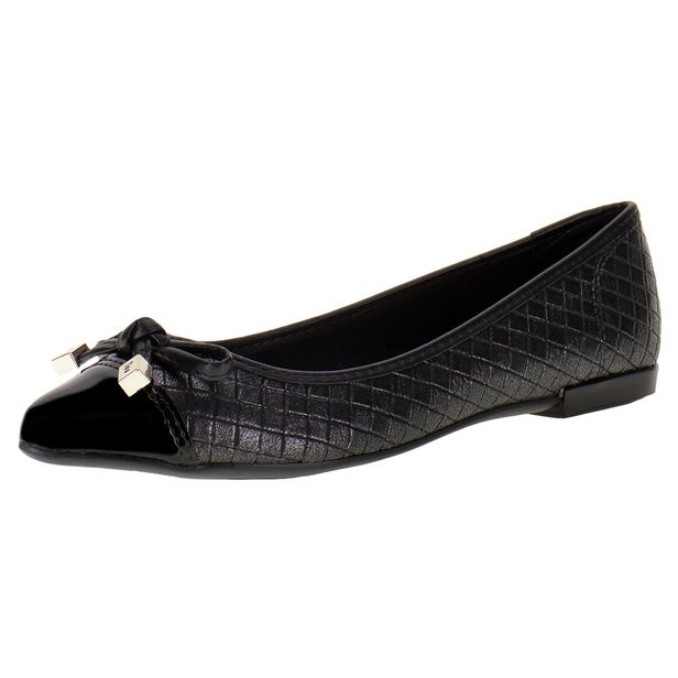 Sapatilha Feminina Flat Moleca - 5301364 PRETO 34