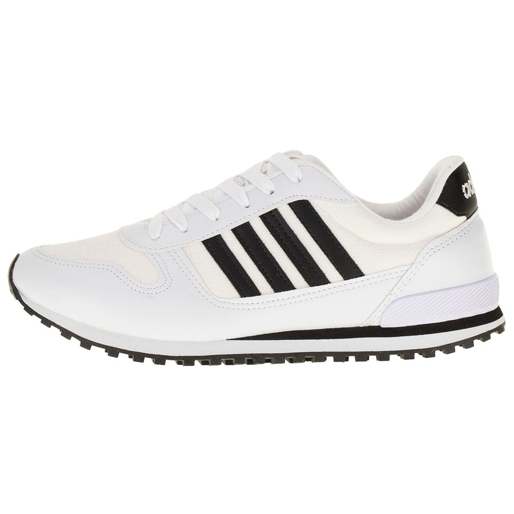 Tênis Masculino Addan - 15210 BRANCO/PRETO | Clovis Calçados