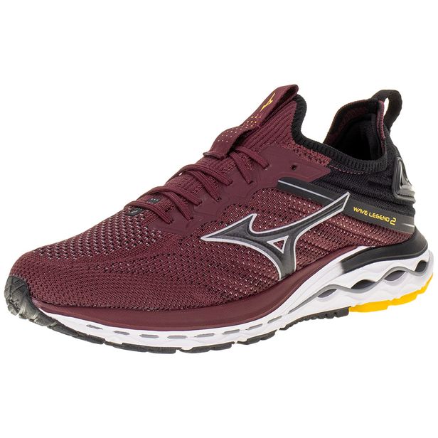 Tênis Masculino Wave Legend 2 Mizuno - 101040040 VINHO 43