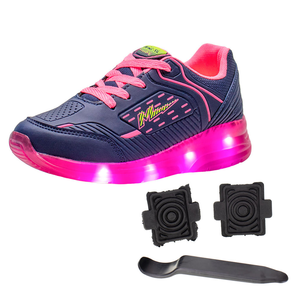 Clovis Calçados Tenis Infantil Feminino Com Led Tênis De Led No