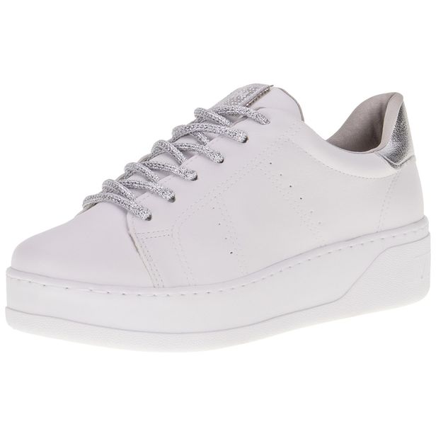 Tênis Feminino Casual Via Marte - 231512 BRANCO/CINZA 34