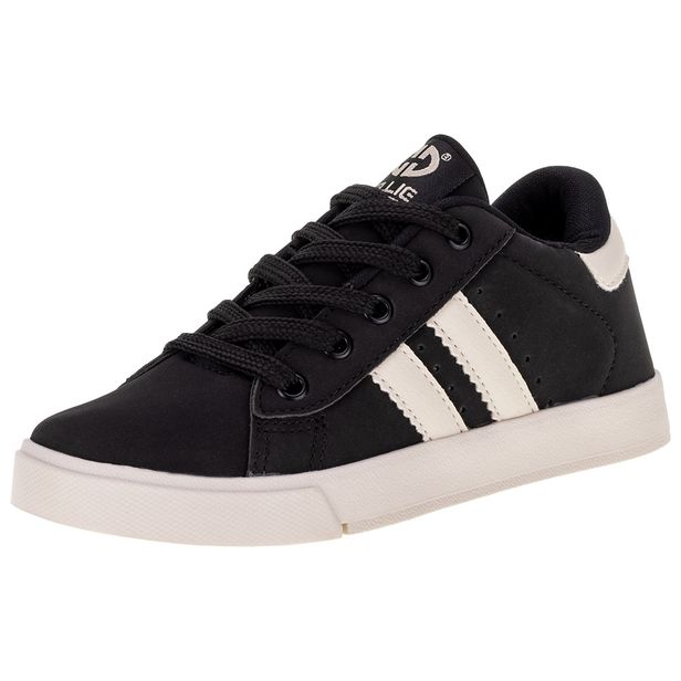 Tênis Infantil Masculino Stan Ollie - 601 PRETO/BEGE 28