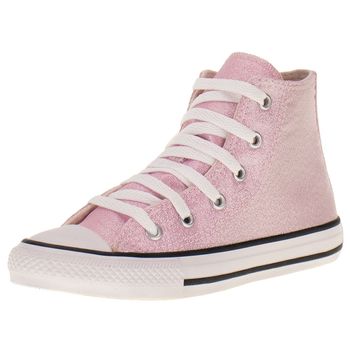 Tênis Infantil Converse All Star Cano Alto Rosa Clássico na