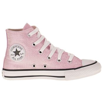 Tênis Infantil Converse All Star Cano Alto Rosa Clássico na