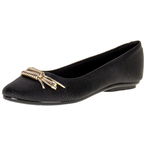 Sapatilha Feminina Flat Moleca - 50941604 PRETO 34