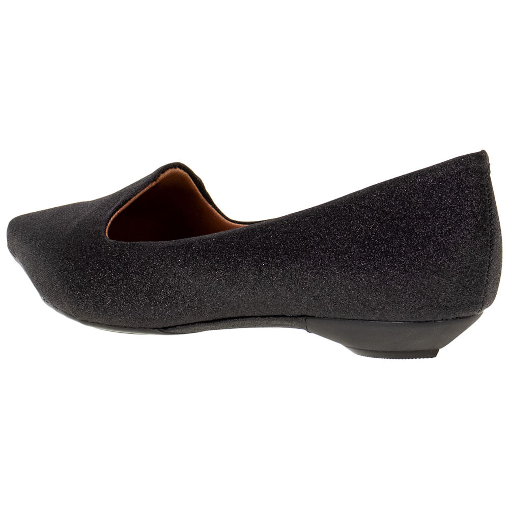 Sapatilha Feminina Bico Fino Vizzano 1131529 PRETO cloviscalcados