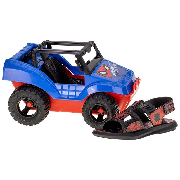 Kit Papete Homem Aranha + Buggy Grendene Kids - 22940 PRETO/VERMELHO 29