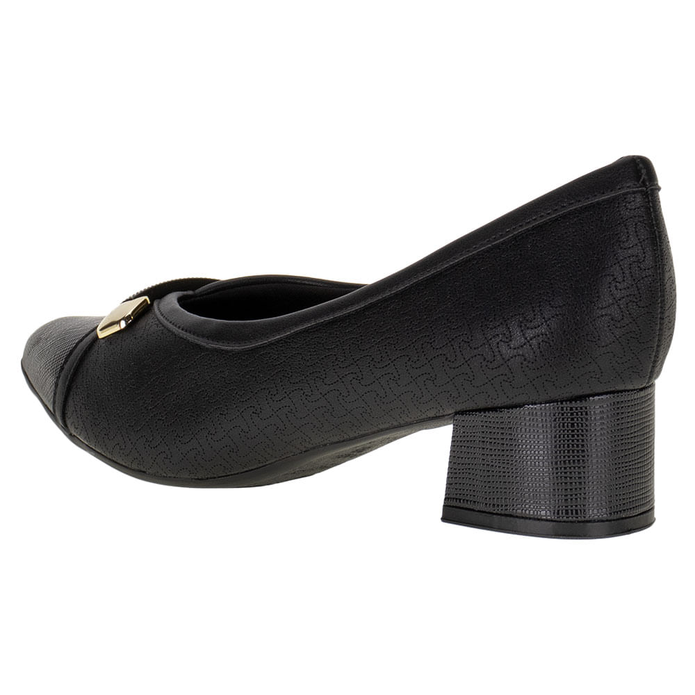 Sapato Feminino Salto Grosso Piccadilly 739044 PRETO