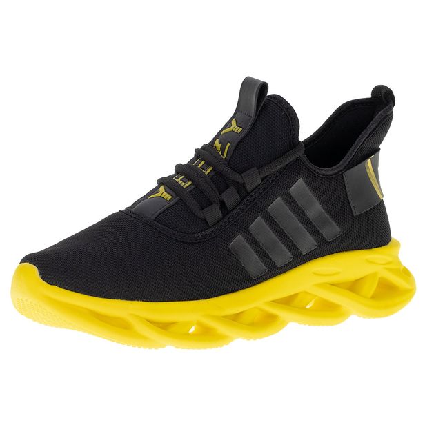 Tênis Masculino Red Fox - 1490 PRETO/AMARELO 39