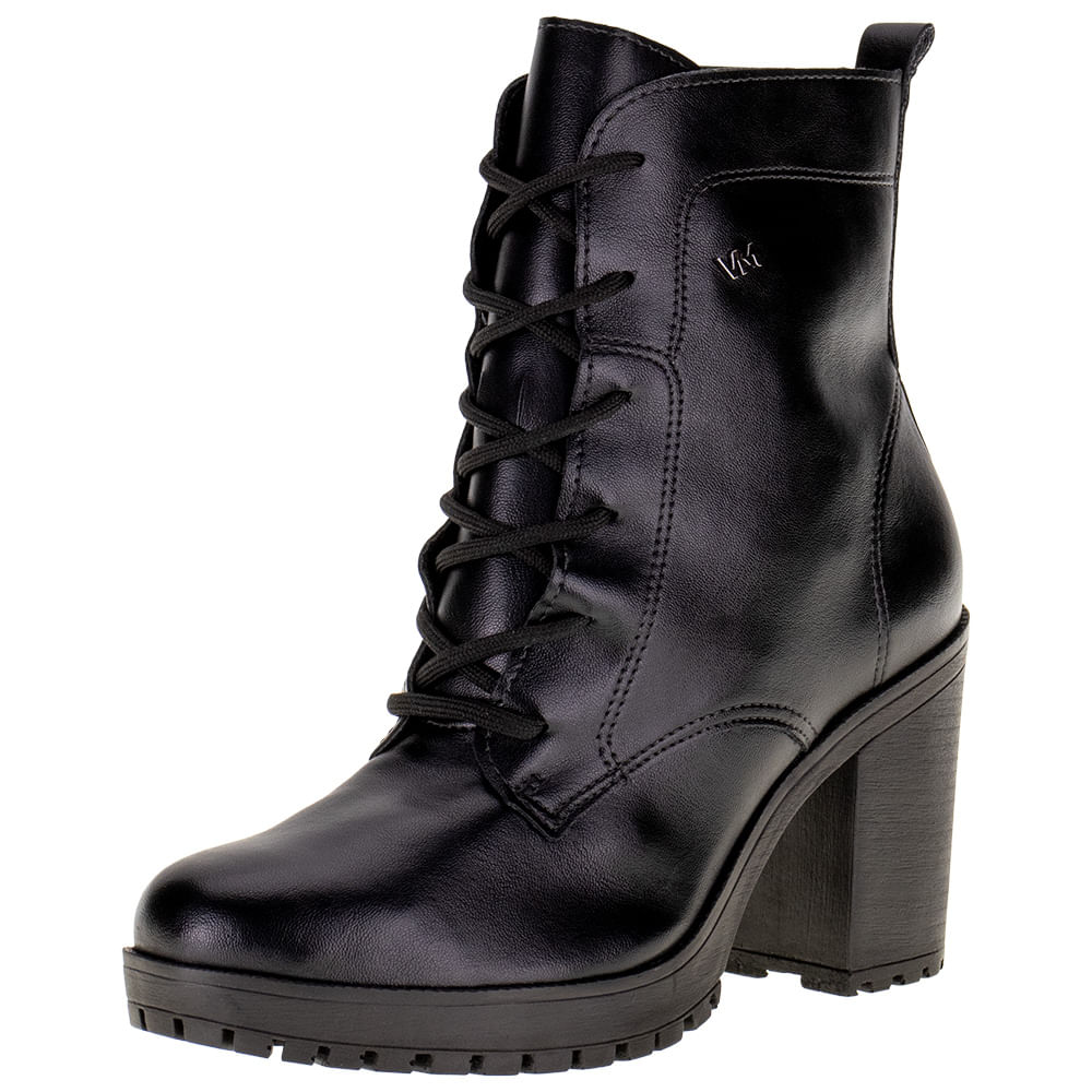 Bota Feminina Coturno Via Marte 231610 PRETO cloviscalcados