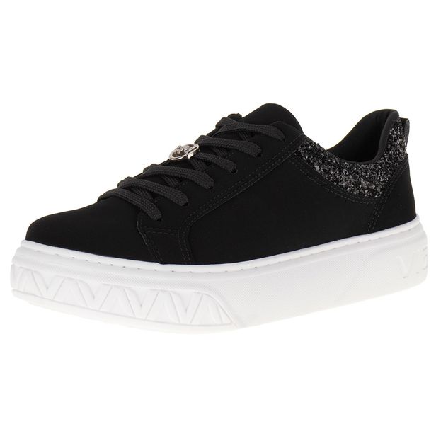 Tênis Feminino Casual Via Marte - 231201 PRETO/NOBUCK 02 34