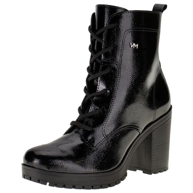 Bota Feminina Coturno Via Marte - 231610 VERNIZ/PRETO 34