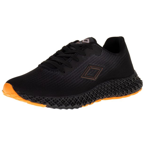 Tênis Masculino Veloce - V4036 PRETO/LARANJA 39
