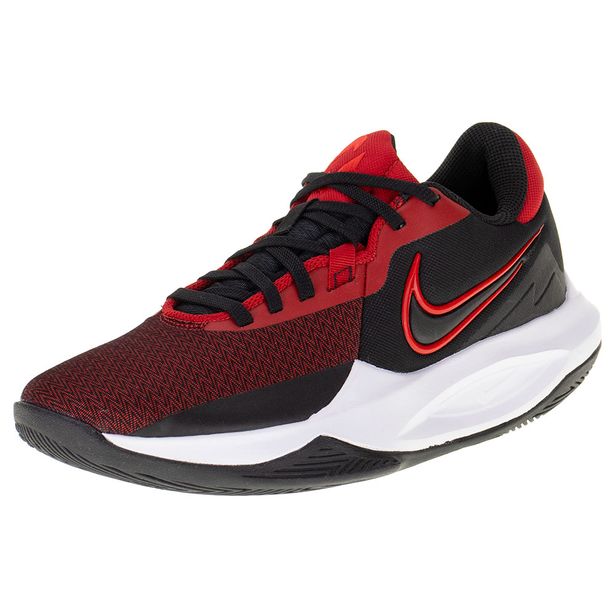 Tênis Masculino Precision VI Nike - DD9535 PRETO/VERMELHO 39